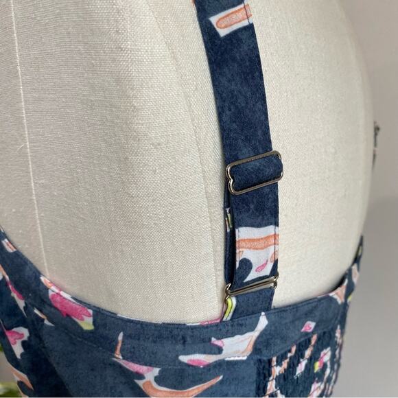 CAbi Aurora Maxi Dress Blue Abstract Halter Neck Sleeveless Boho Size 6 - Picture 5 of 9